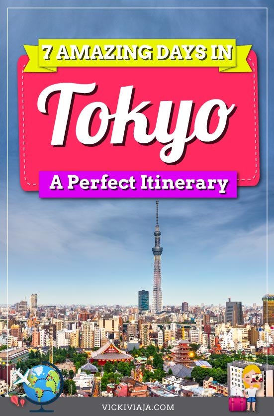Tokyo 7 days itinerary pin