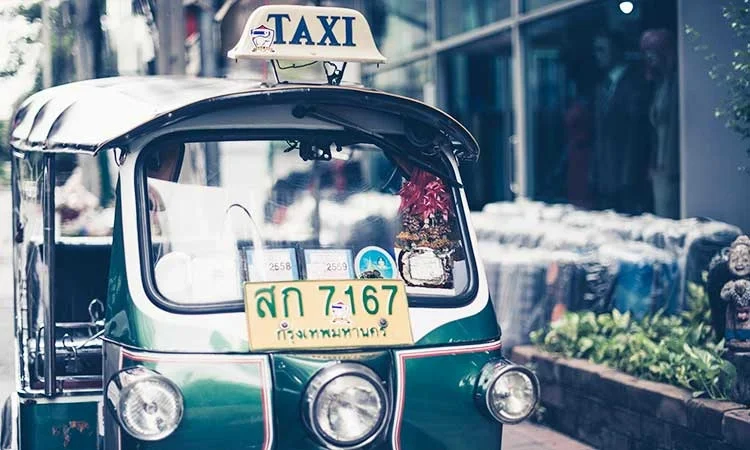 taxi thailand, tuk-tuk fahren, trinkgeld