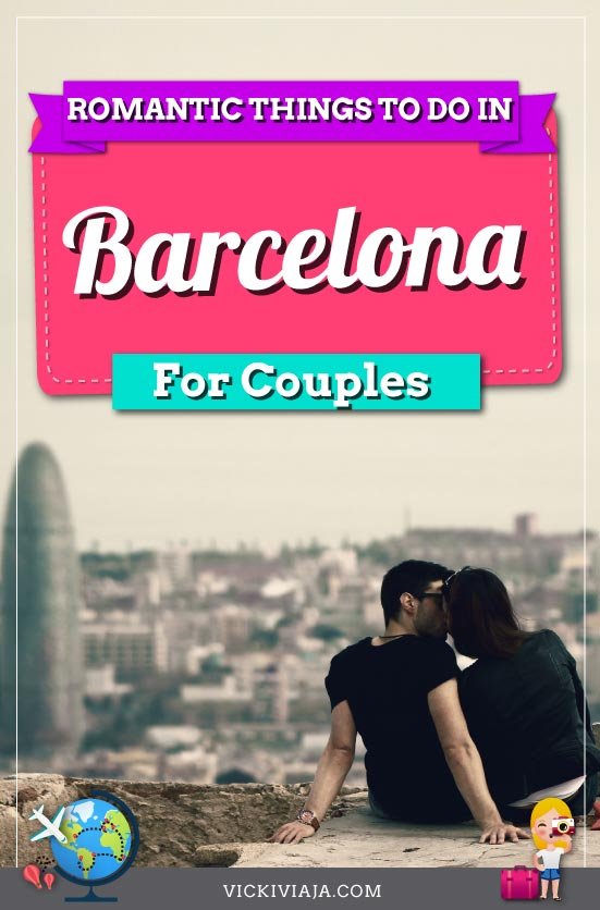 romantic activities in Barcelona pin