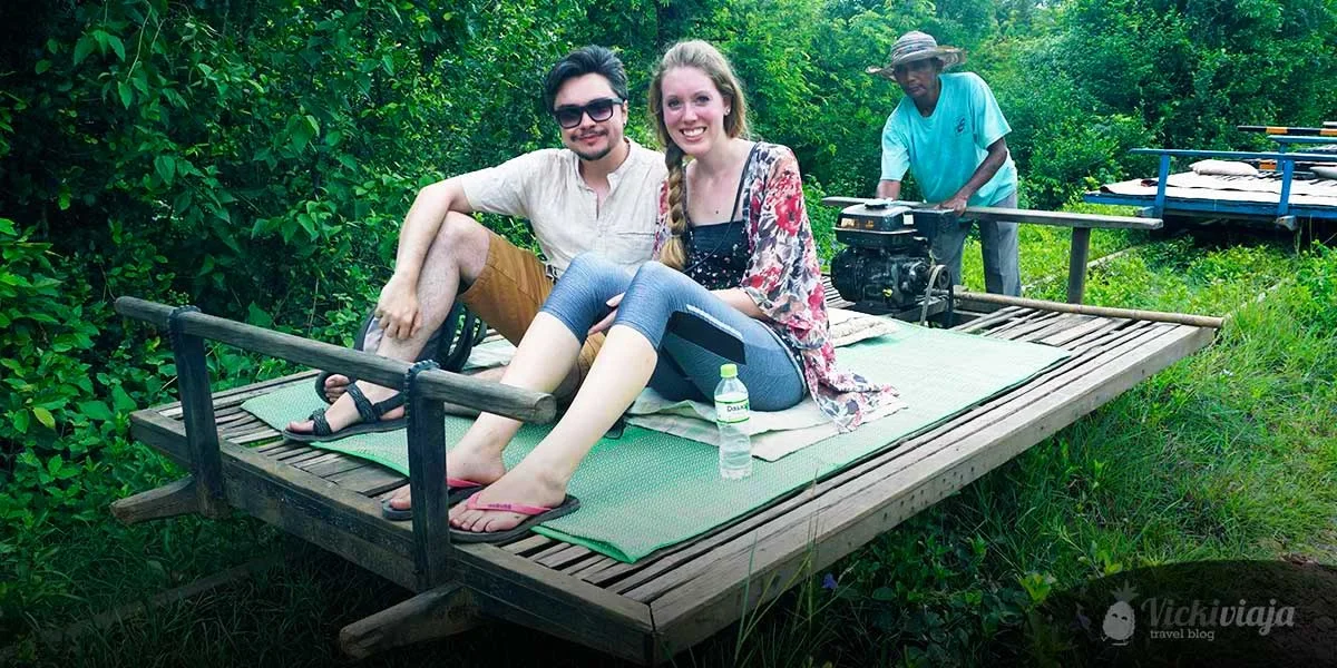 Bamboo Train in Battambang, Top things to do in Battambang, couple