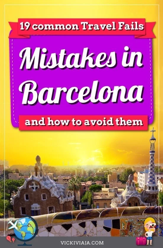 What not to do in Barcelona pin