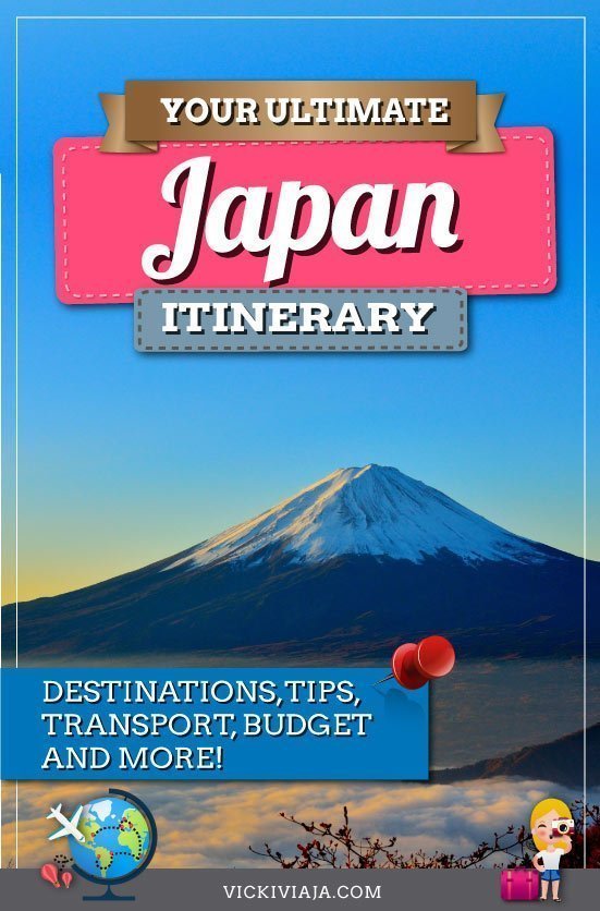 japan itinerary pin