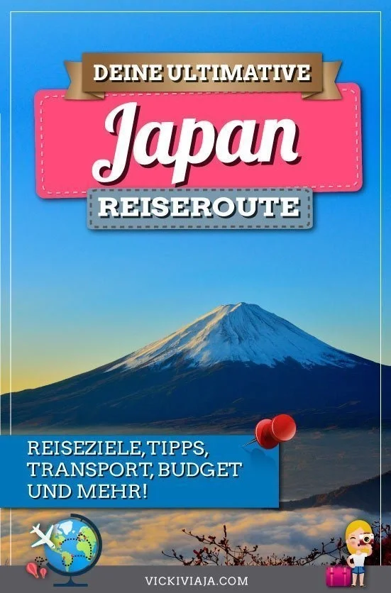 Japan Reiseroute pin
