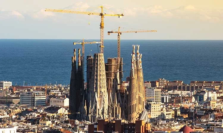 Sagrada Familia, Bauarbeiten, Turmbau, Architektur, Barcelona