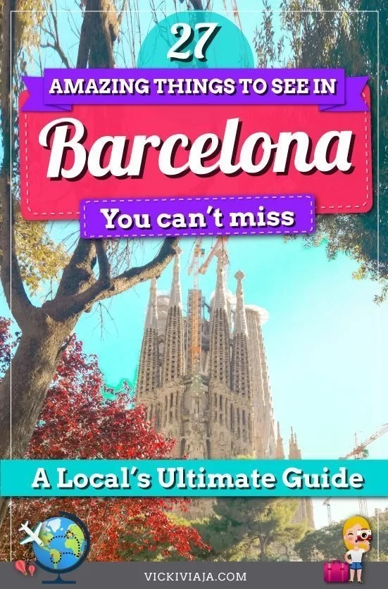 Barcelona 3 days itinerary pin