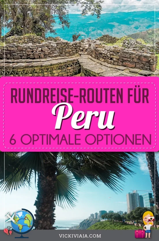 Peru Reiseroute pin