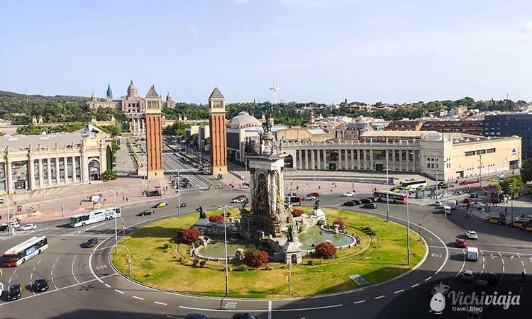 view from Las Arenas in Barcelona