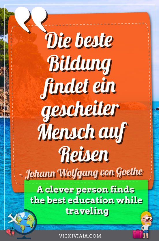 Travel quotes in German pin