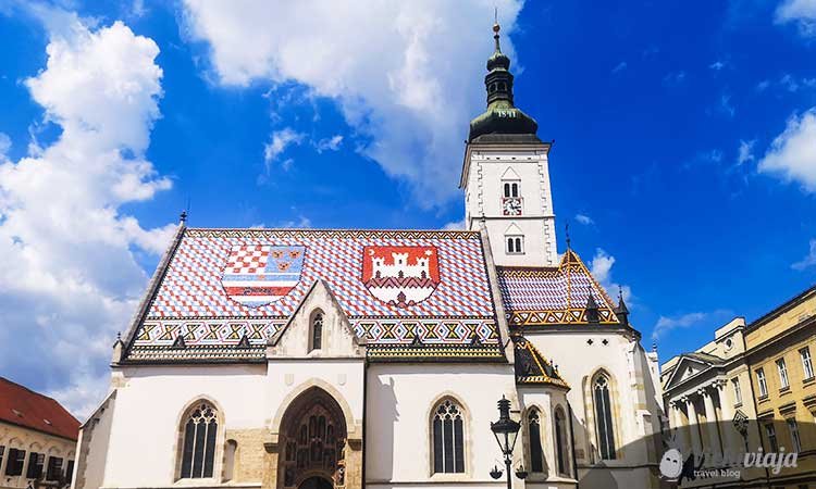 St Mark's church, Zagreb, colorful roof plates