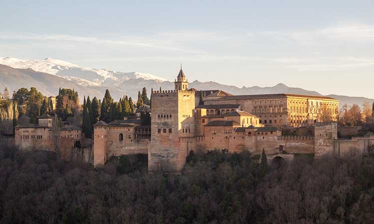 Mirador San Cristobal, granada Blick auf alhambra