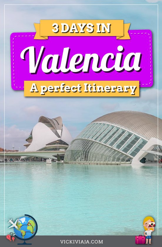 Valencia 3 days itinerary pin