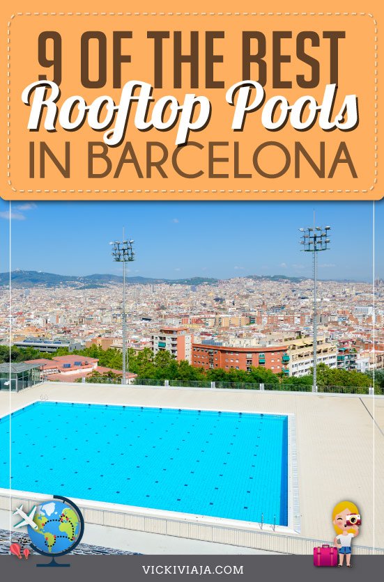 rooftop pools in barcelona pin