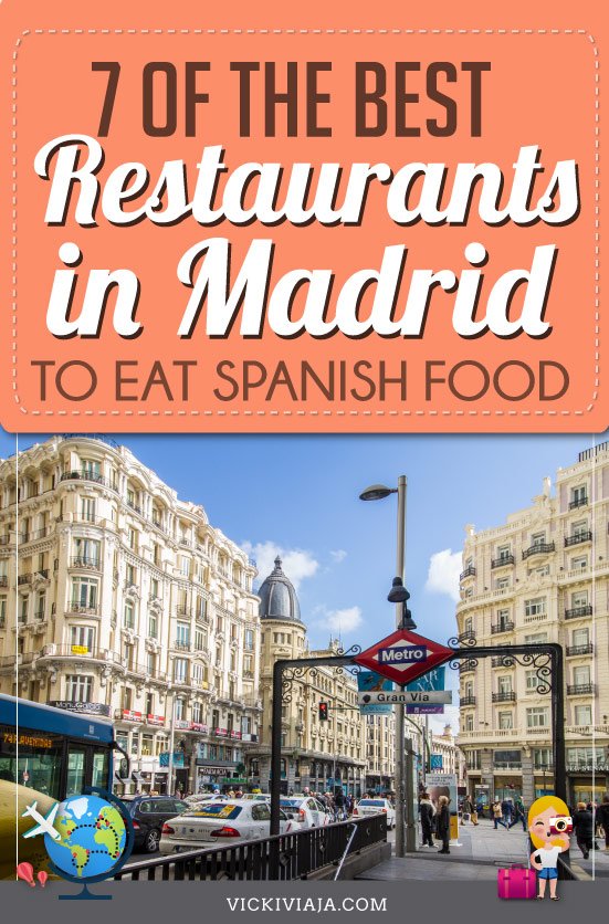 Spanish food in Madrid pin