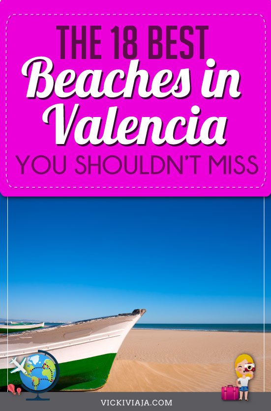 Valencia beaches pin
